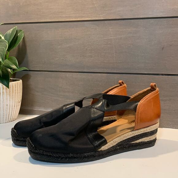 Chloe Nylon Colorblock Pattern Mules Brown & Black Size 8 /38IT - Picture 2 of 9